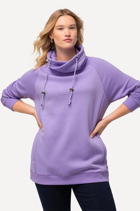 Produktbild Ulla Popken Sweatshirt, weiter Stehkragen, Taschen, Raglan-Langarm (54)