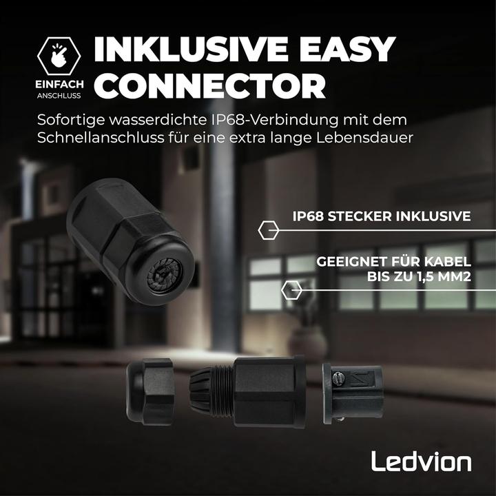 Actual product image Ledvion LED Flutlichtstrahler LV50009 (12000 lm, IP68)