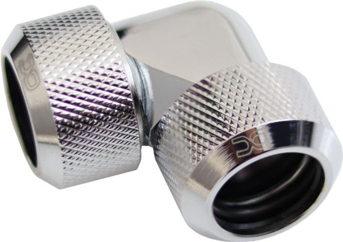 Actual product image Alphacool Icicle adapter 90 degrees 16mm AD to 16mm AD Hardtube