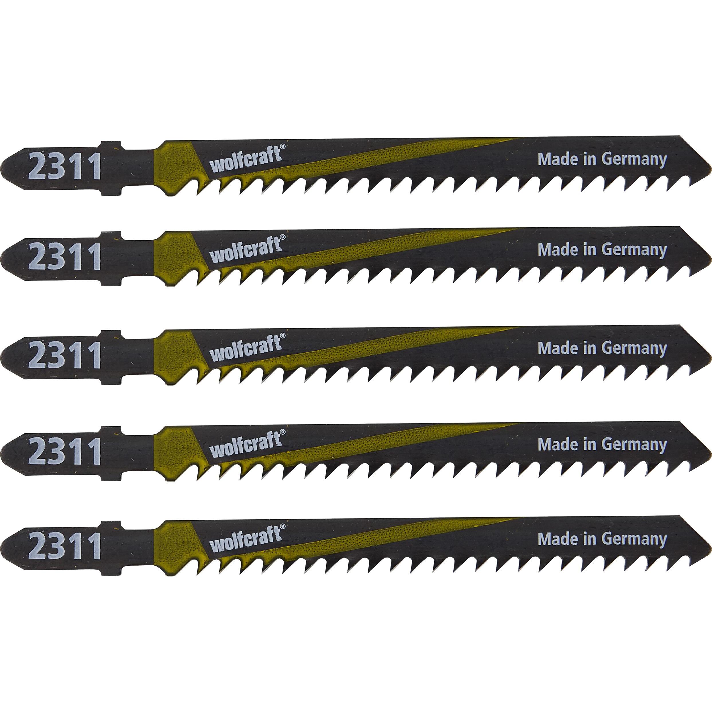 wolfcraft, Sägeblatt, 5 Stichsägeblätter 2361000 Hol