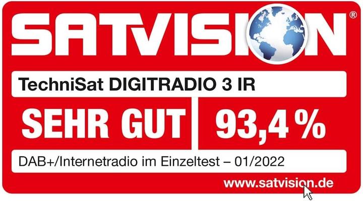 Image du produit TechniSat DigitRadio 3 IR (DAB+ DAB, FM, Radio Internet, Bluetooth, WiFi)