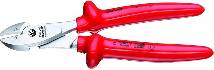 Actual product image Gedore VDE 8316-200 VDE Power side cutters 200 mm, dip-insulated (200 mm)