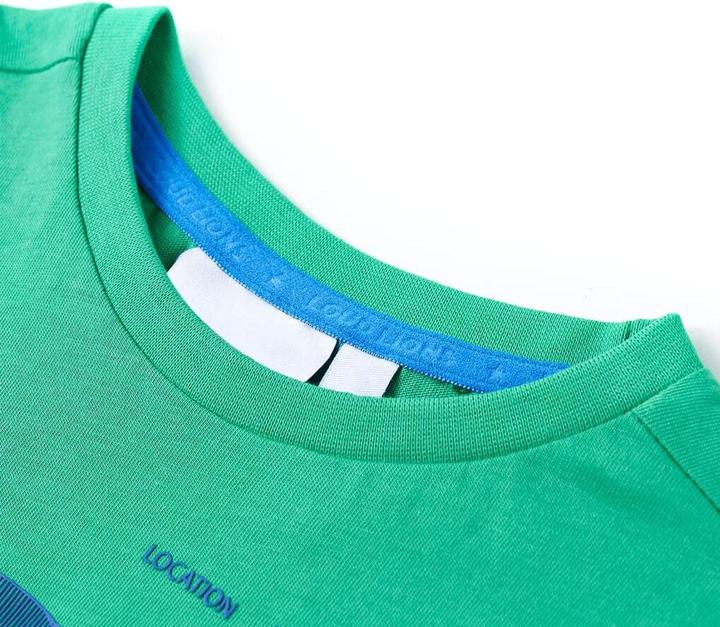 Immagine prodotto vidaXL Maglietta da bambino verde 92,Materiale: 100 % cotone,Colore (92)