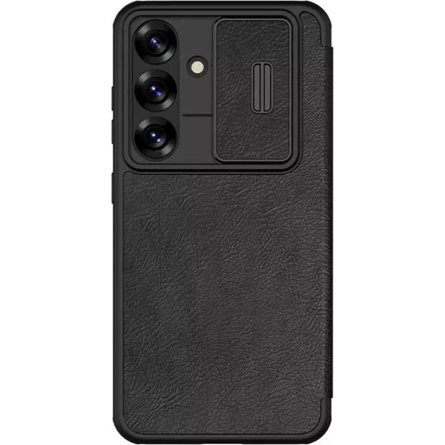 Nillkin Etui Qin Pro na Samsung Galaxy S25+ z klapkÄ i osÅonÄ aparatu - czarne (Samsung Galaxy S25), Smartphone Hülle, S...