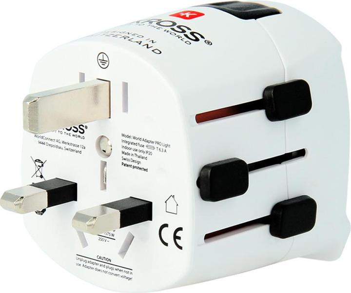 Produktbild Skross - World Travel Adapter with Ground Plugs, without Schuko Top ( no swiss/italy )