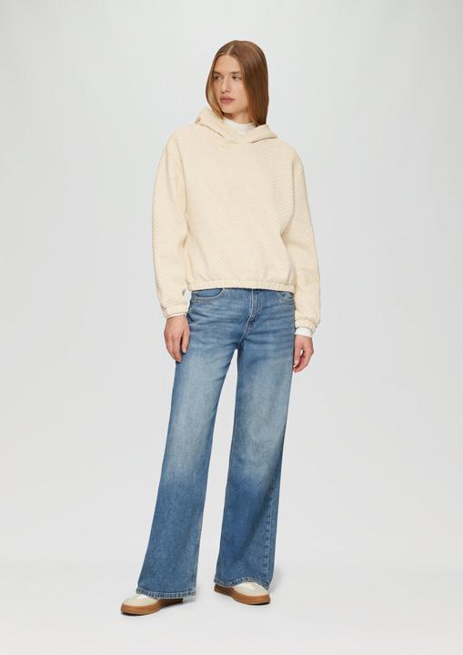 Produktbild S.Oliver Sweatshirt Relaxed-Fit-Hoodie mit Waffelstruktur (36)