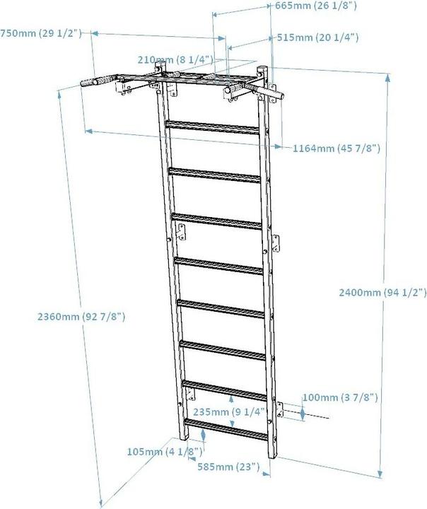 Produktbild BenchK Sprossenwand System 721W