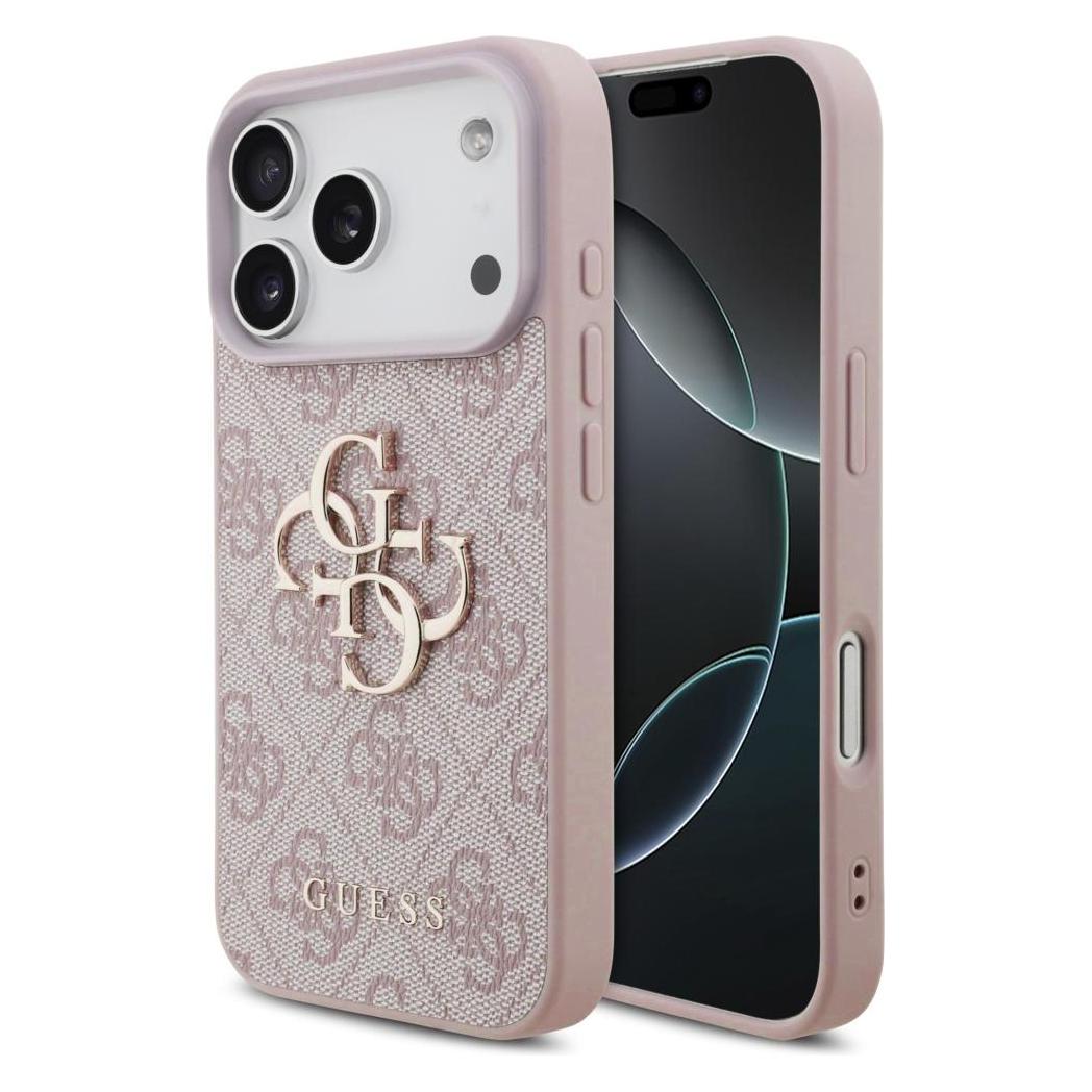Guess - Hardcase 4G Big Logo (GUHCP17L4GMGPI) - IPhone 17 Pro - Pink (Apple IPhone 17 Pro), Smartphone Hülle, Pink