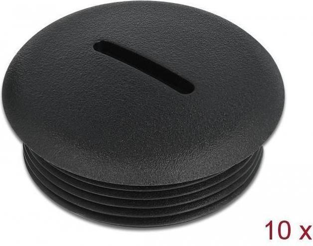 Produktbild Delock Verschlussstopfen - Schwarz (Packung