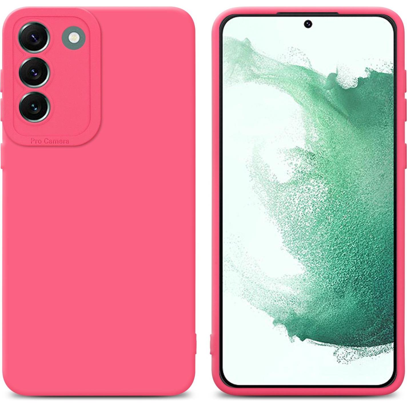 Cadorabo Hülle für Samsung Galaxy S22 PLUS im TPU Fluid LM162 Style (Samsung Galaxy S22+), Smartphone Hülle, Rot
