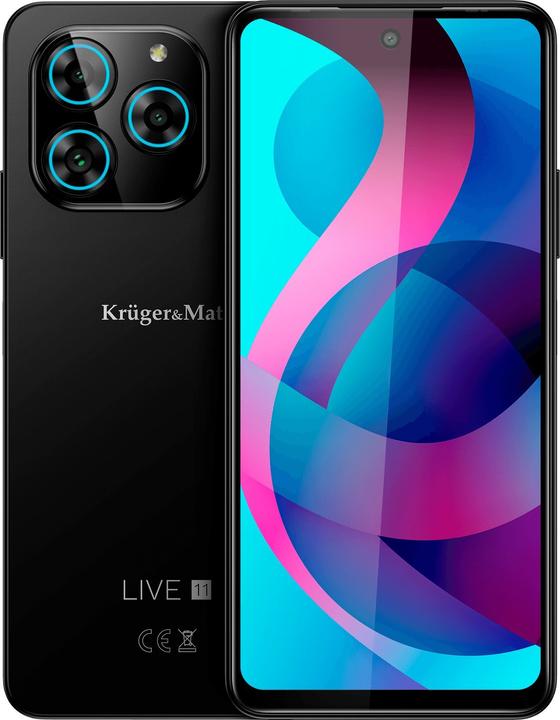 Krüger&Matz Smartphone LIVE 11 schwarz (Schwarz)