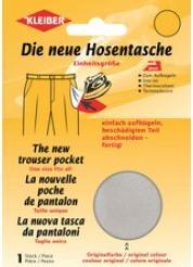 Actual product image Kleiber Quick spare trouser pocket, light grey