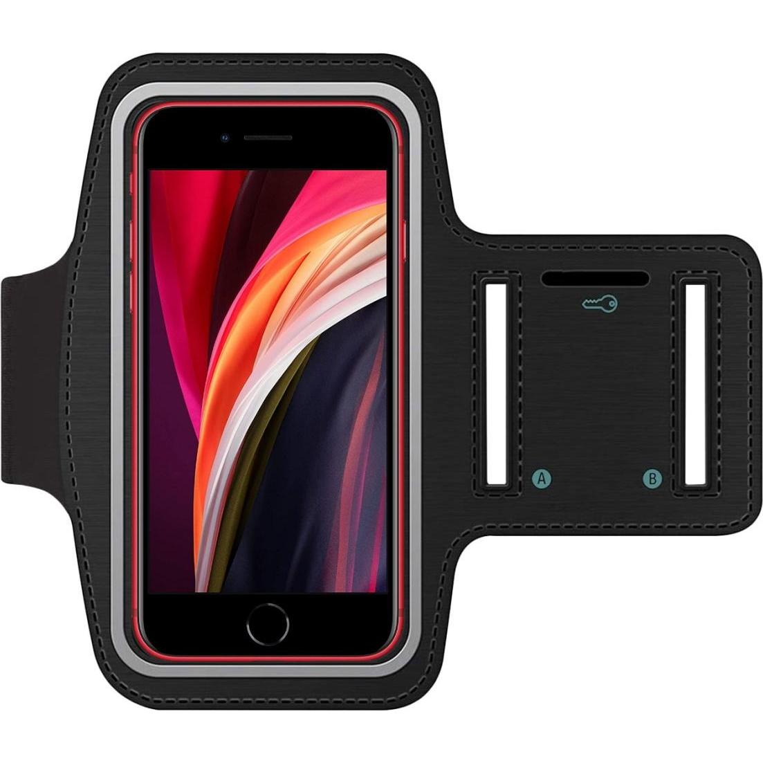 Thumbnail - SmartFitness Apple iPhone SE 2020 Handy Sport Armband, Smartphone Sportarmband, Schwarz