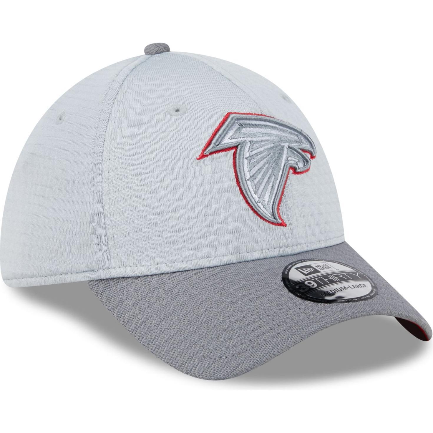 Thumbnail - New Era, Herren, Cap, 39Thirty Cap - NFL TRAINING 2024 Atlanta Falcons - L, Grau, (L)