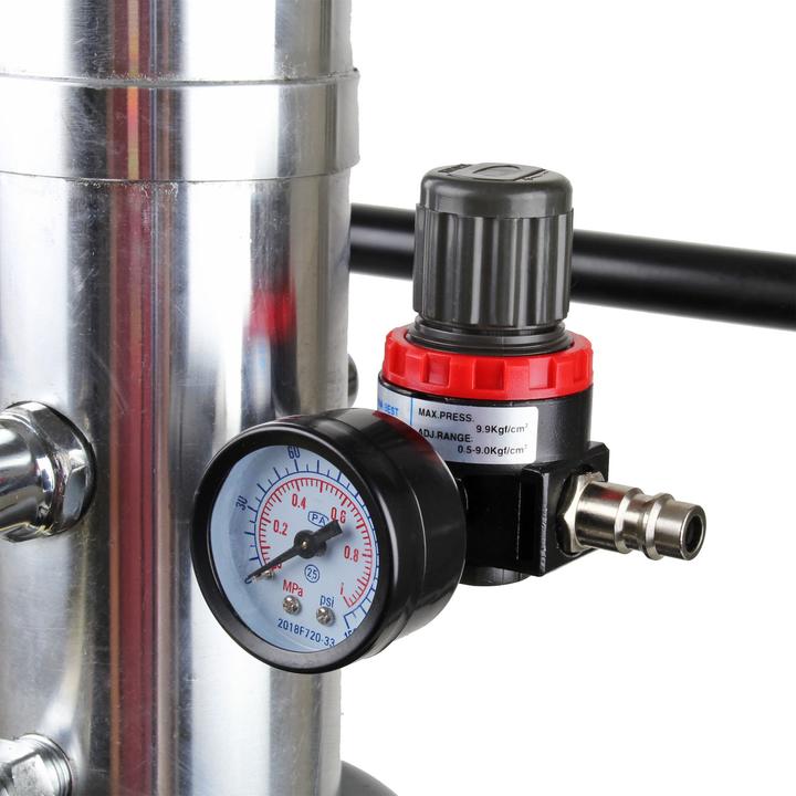 Produktbild XPOtool 15L Fettpresse pneumatisch Druckluft fahrbar Abschmierpresse Profi mobil