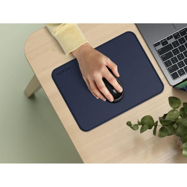 Actual product image Satechi Vegan-Leather Premium Mouse Pad Blue