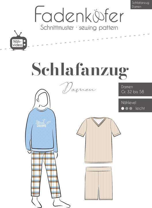 Produktbild Fadenkäfer Schnittmuster Schlafanzug