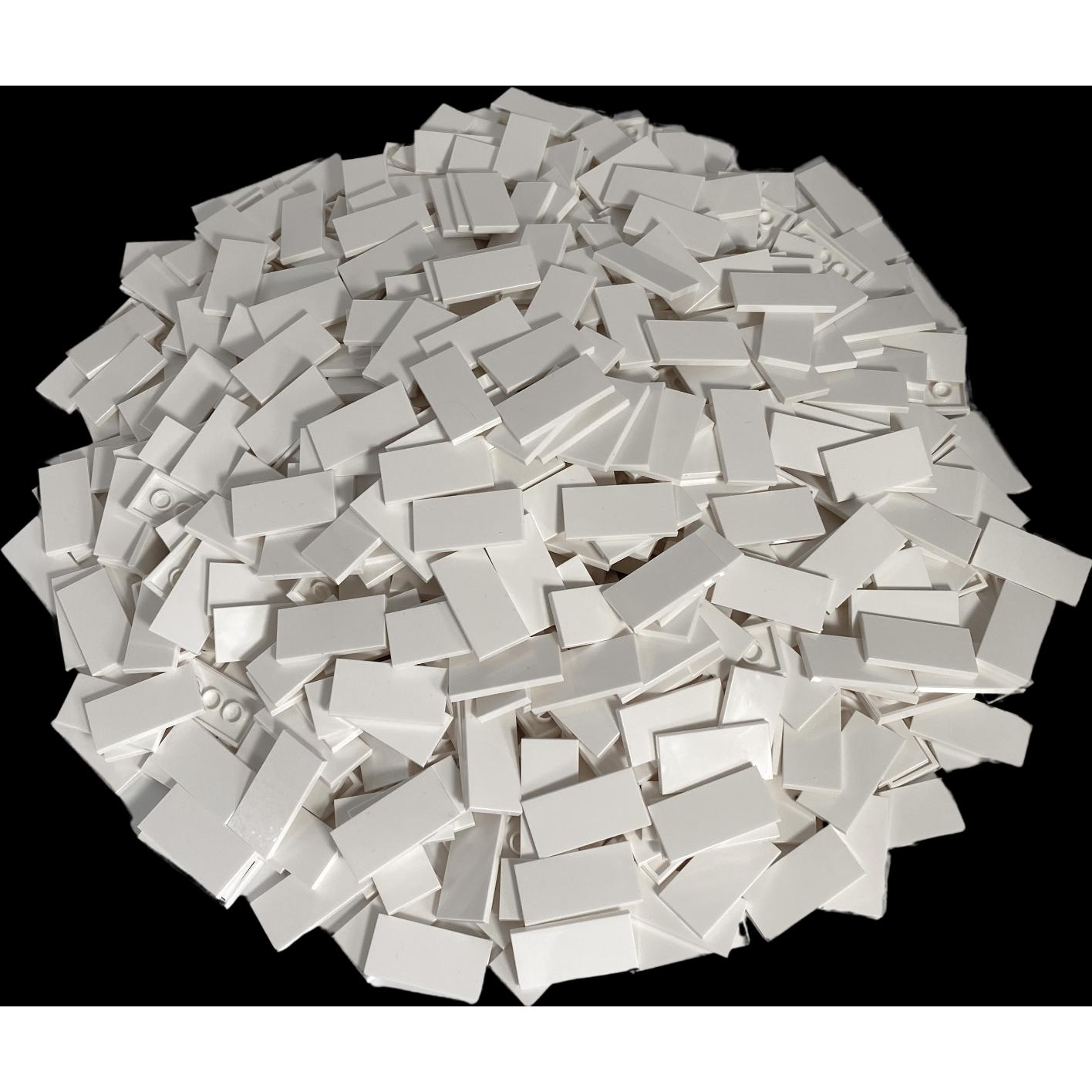 LEGO 2x4 Fliesen Weiss - Creator, Star Wars, City - 87079 Stückzahl 50x (87079, LEGO Zubehör)