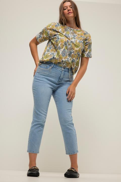Image du produit Studio Untold Jean mom, coupe large, 5 poches avec des chaînettes, braguette zippée (54)
