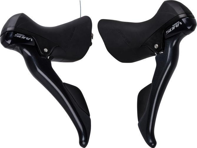 Actual product image Shimano Sora ST-R3000/ST-R3030 gear/brake lever set 2x9-speed