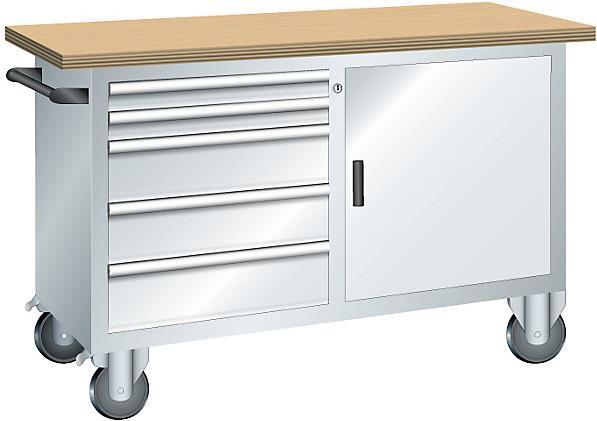 Produktbild Lista Systemwerkbank, fahrbar (125 cm, 70 cm)