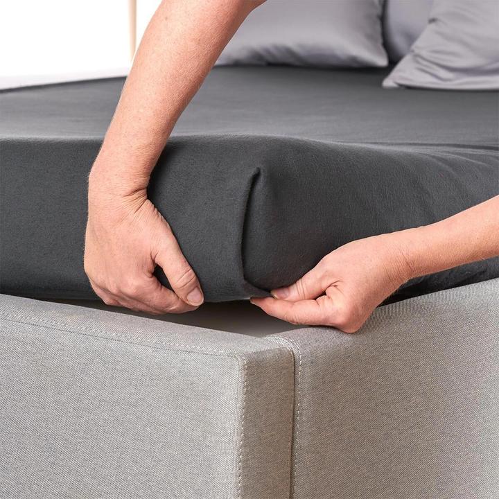 Image du produit Traumschlaf Drap de lit en lin fin (220 x 260 cm)