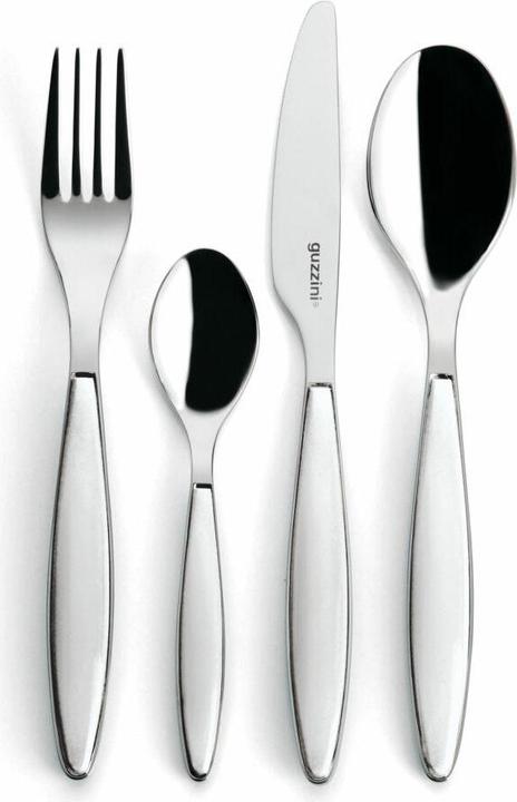 Guzzini 23000011 Fratelli Feeling Besteckset 24-teiliges ABSSANStainless Steel (24 Stk., Besteck Set)