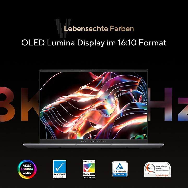 Image du produit ASUS Vivobook S 16 (16", 1000 Go, 32 Go, DE, AMD Ryzen 9 8945HS)