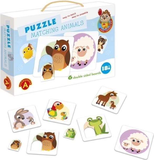 Actual product image Alexander Baby Puslespil - Matchende dyr (fra 18 mdr)