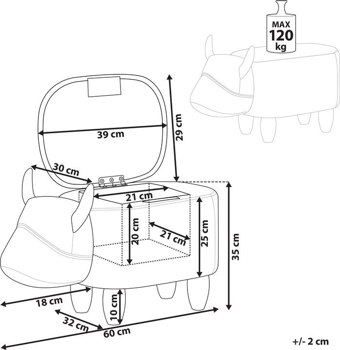 Actual product image Beliani Cow
