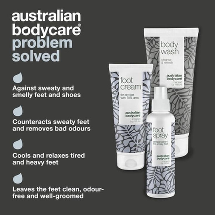 Image du produit Australian Bodycare Kit de Soin pour Pieds à l'Huile d'Arbre à Thé : Gel Douche, Crème et Spray