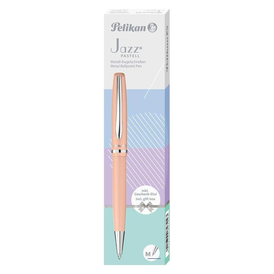 Pelikan Kugelschreiber Kugelschreiber Jazz Pastell K36, 1 ST im Geschenketui, Apricot (1x) (827041)
