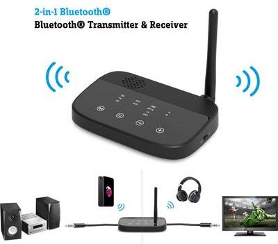 Immagine prodotto Renkforce Trasmettitore/Ricevitore musicale Bluetooth ad alte prestazioni da 100 metri (Trasmettitore e ricevitore)