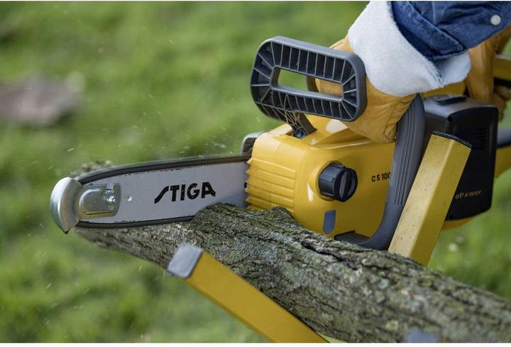 Actual product image Stiga CS 100e Battery chain saw incl. battery, incl. charger Bar length 250mm (Battery chain saw)