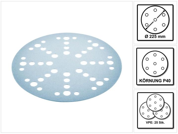 Actual product image Festool Grinding wheel STF D225/48 P40 GR/25 (P40)