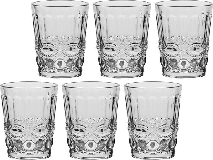 Produktbild La Porcellana Bianca Set mit 6 Barberino Gläsern mit dickem Boden - Transparent 270 ml (0.27 l, 6x)