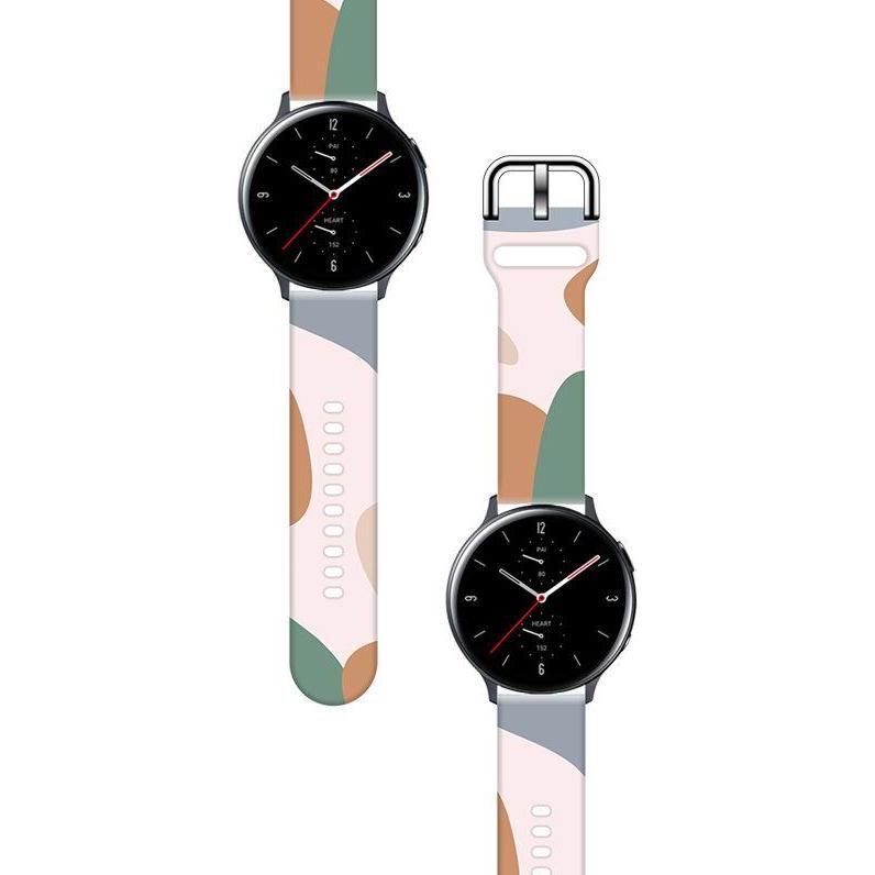 Thumbnail - Hurtel Strap Moro Band For Samsung Galaxy Watch 46mm Silicone Strap Watch Bracelet Pattern 11 (Silikon), Uhrenarmband, M...