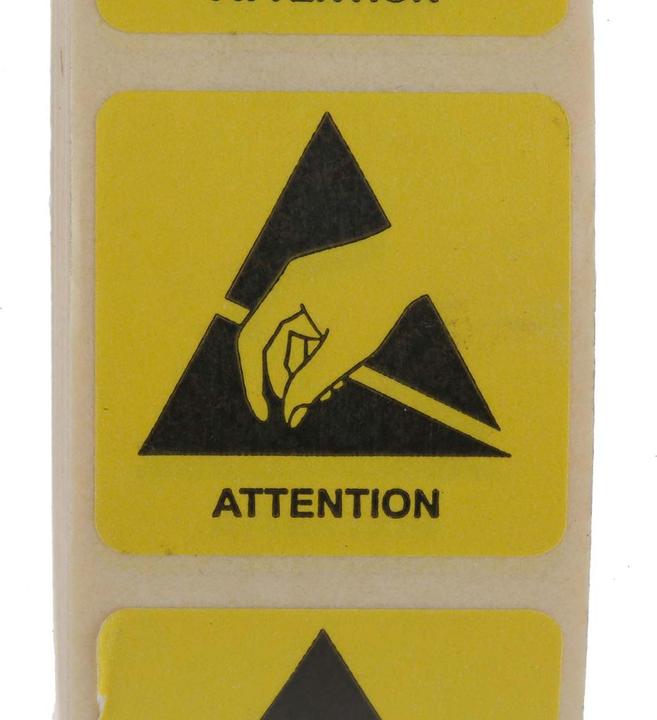Produktbild RS PRO Hand reach logo Label25x25mm,English