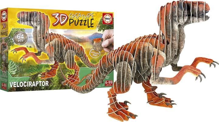 Produktbild Educa Velociraptor 3D (64 Teile)