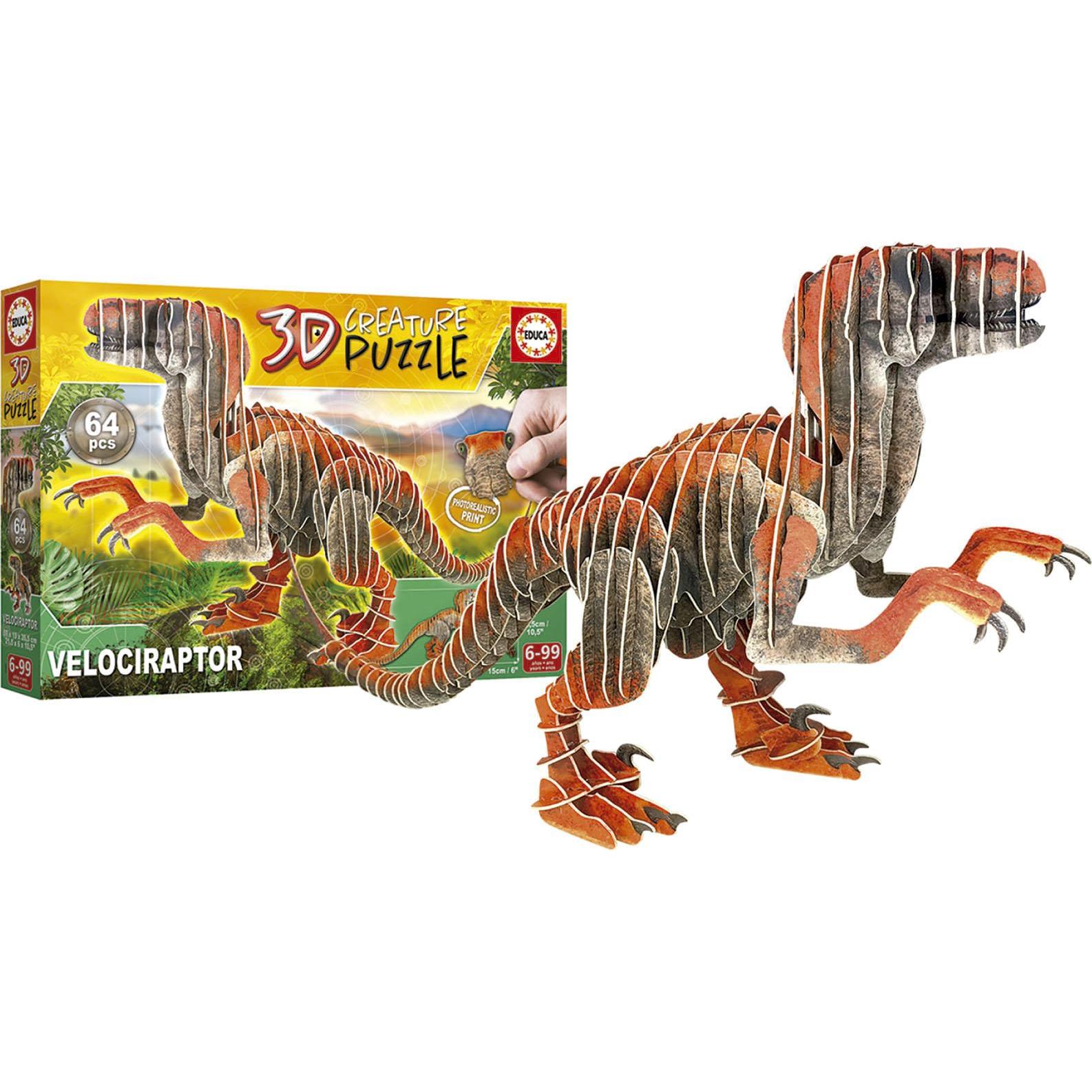 Thumbnail - Educa Velociraptor 3D (64 Teile)