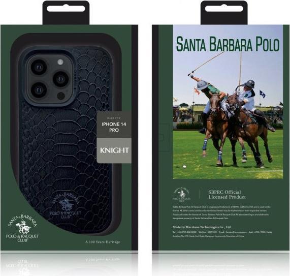 Immagine prodotto Santa Barbara iPhone 13 Pro Max - Polo & Racquet Club Knight Case, Schwarz (Apple iPhone 13 Pro Max)