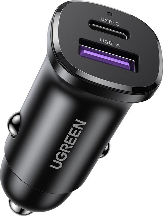 Ugreen EC305 25845 Chargeur de voiture USB-C USB-A 30W