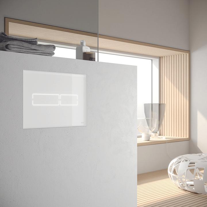 Image du produit TECE lux Mini plaque de déclenchement avec commande électronique tactile blanc