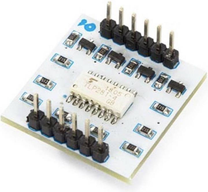 Image du produit Whadda Carte d'assemblage 4 CH TLP281 Optocoupleur IC