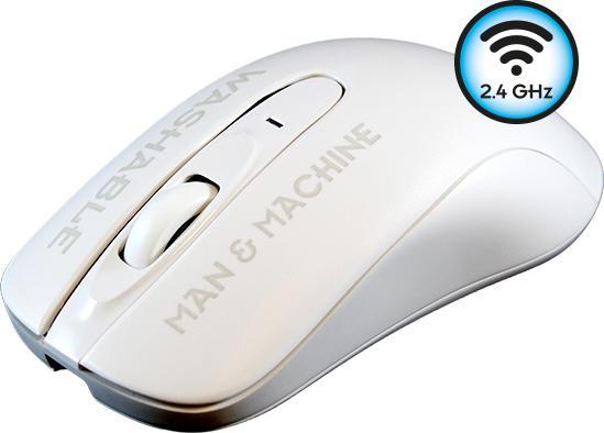 Actual product image Man & Machine Europe MAN&MACHINE Mouse C washable wirel. white,1000dpi,USB,2keys,EN (Wireless)
