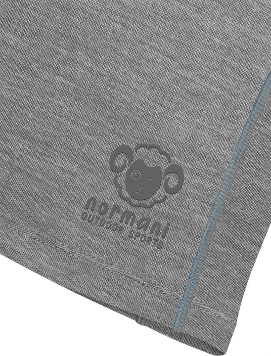Actual product image Normani Kids merino long sleeve with 1/4 zip "Nyapari" - 9545 (86, 90, 92)