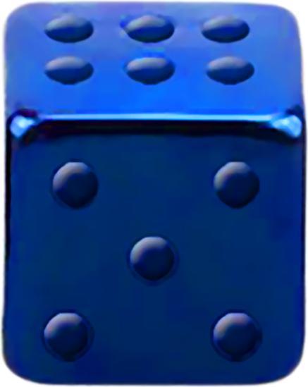 Image du produit Star Piercing Micro cube bleu foncé (sans laiton, Acier chirurgical 316L)