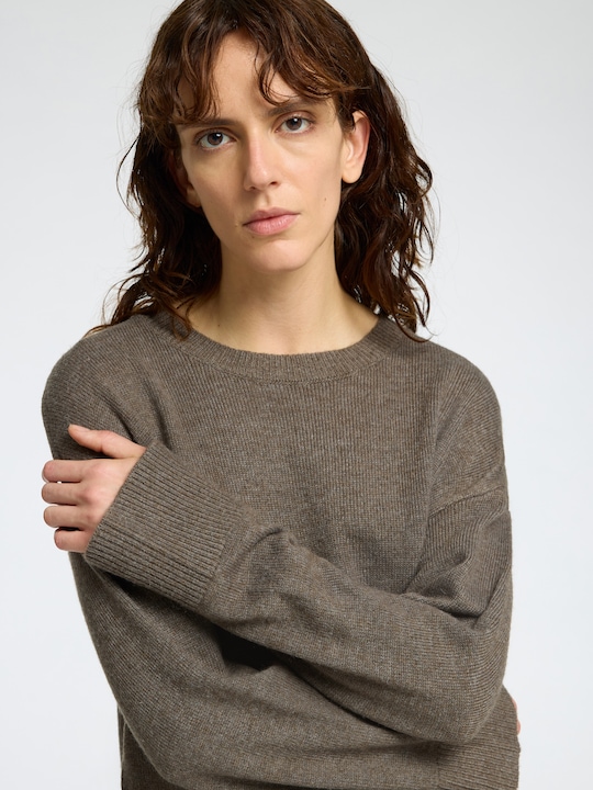 Actual product image Selected Femme Slflara Ls Knit O-Neck Bf (M)