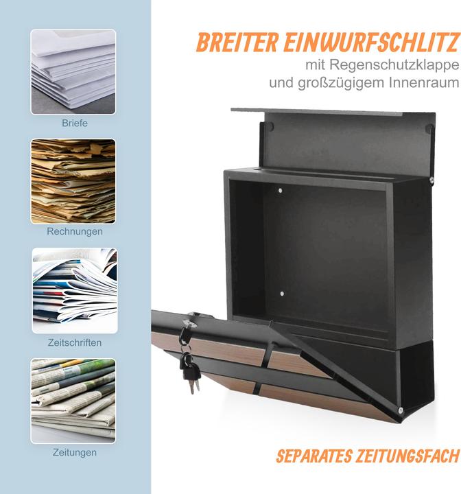 Actual product image Relaxdays postbox