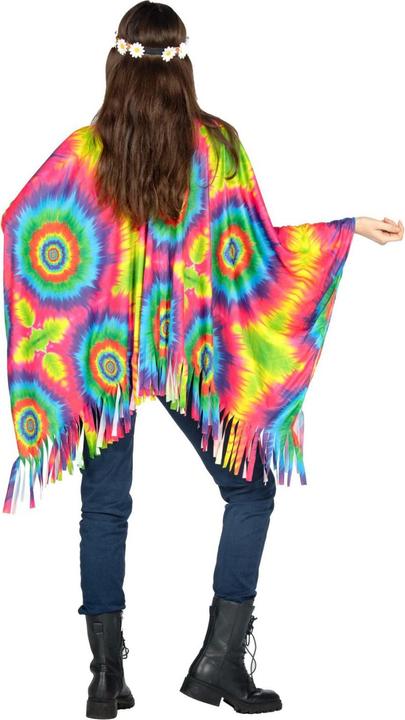 Produktbild Metamorph Regenbogen Batik Poncho (One Size)